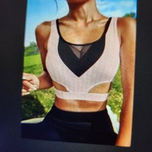 Mesh Front Sports Bra